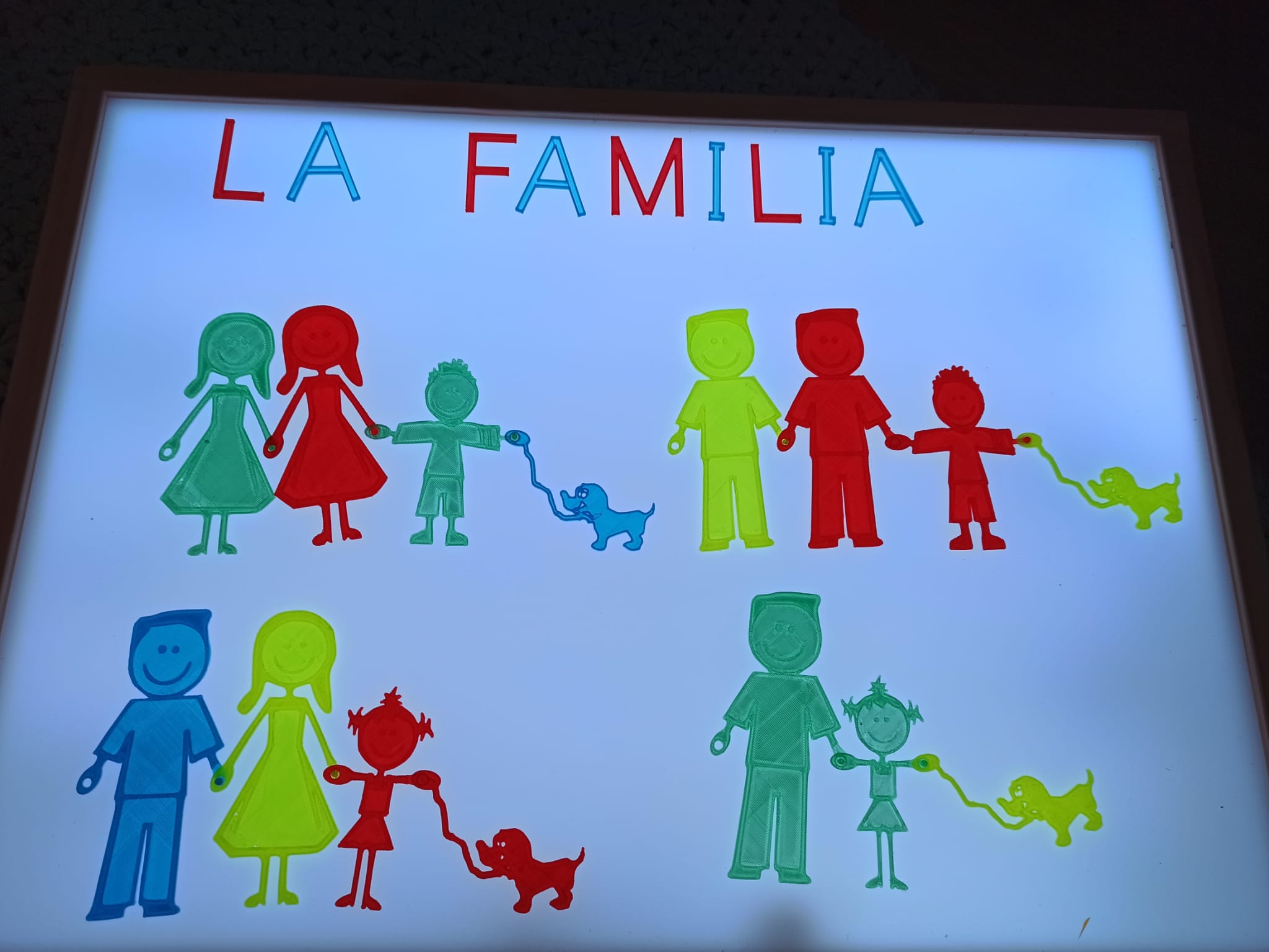 Diversidad familiar en la mesa de luz